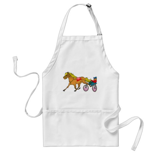 ハーネス競走馬及びドライバー スタンダードエプロン (正面)
