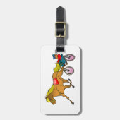 ハーネス競走馬及びドライバー ラゲッジタグ (正面縦)