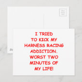 ハーネス競走 ポストカード (正面/裏面)