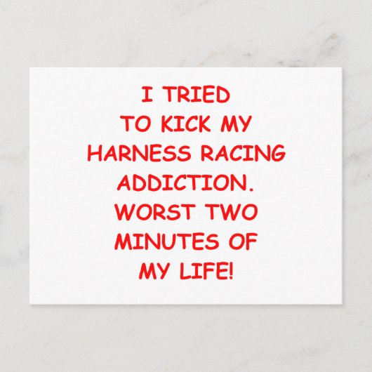 ハーネス競走 ポストカード (正面)