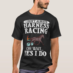 ハーネス競馬競馬場競走馬トツティングホース Tシャツ
