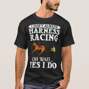 ハーネス競馬馬レーストラックレーサートロッティングホース Tシャツ