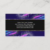 ハーネ鮮やかースタイリッシュト | 金ゴールドトリム 名刺 (裏面)