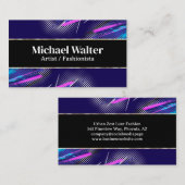 ハーネ鮮やかースタイリッシュト | 金ゴールドトリム 名刺 (正面/裏面)