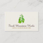 ハーバオーガニックリストハーブガーデナーホリスティックヘルス 名刺 (正面)