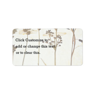 ハーバリウムオンホワイト ラベル