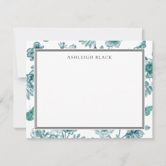 ハーバリウムバタフライトイレノテカード ノートカード