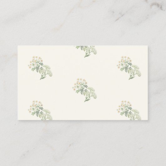 ハーバリストの名刺Fevermusure Elderberry 名刺 (裏面)