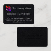 ハーバリスト博士と鍼灸師ミニマルシンプルリスト 名刺 (正面/裏面)