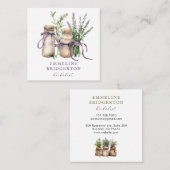 ハーバリスト水彩画 スクエア名刺 (正面/裏面)