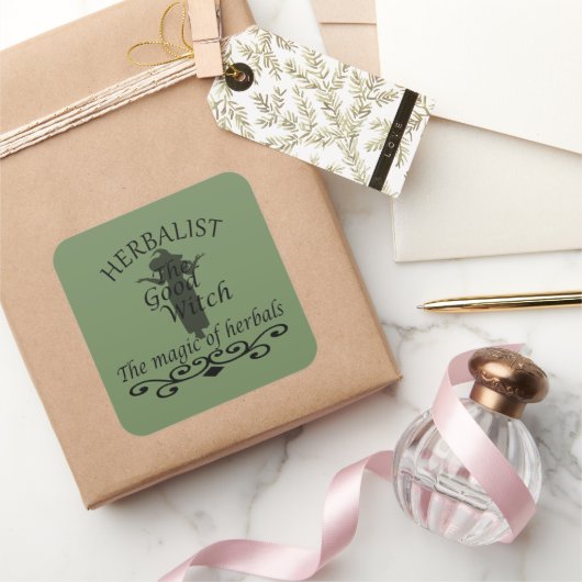 ハーバリスト緑の魔女魔法自然薬 スクエアシール (ギフト)