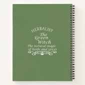 ハーバリスト緑の魔女魔法自然薬 ノートブック (裏面)