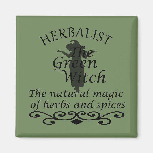 ハーバリスト緑の魔女魔法自然薬 マグネット (正面)