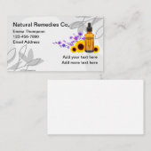 ハーバルエッセンシャル油テーマ名刺 名刺 (正面/裏面)