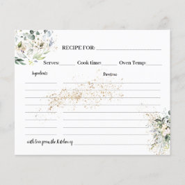 ハーバル&グリーンレシピカードブライダルシャワー
