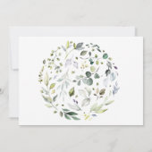 ハーバル&グリーン引っ越し祝いパーティーパーティの招待状 招待状 (裏面)