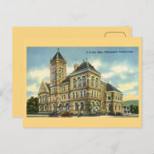 ハーバーからのヴィンテージスカイライン、バッファローNY ポストカード (正面/裏面)