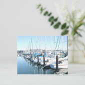 ハーバーの帆船 ポストカード (スタンド正面)