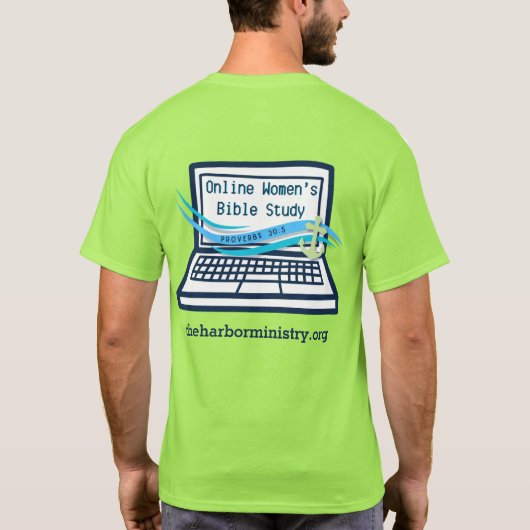 ハーバーの鮮やかなカラーオプション Tシャツ (裏面)