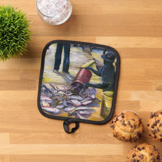 ハーバーアイランドの今日のメニュー 鍋敷き (トップダウン)