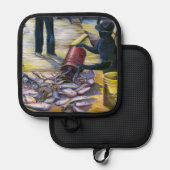 ハーバーアイランドの今日のメニュー 鍋敷き (正面/裏面)