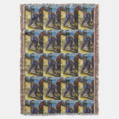 ハーバーアイランド·モーニングズ·キャッチ スローブランケット (正面縦)