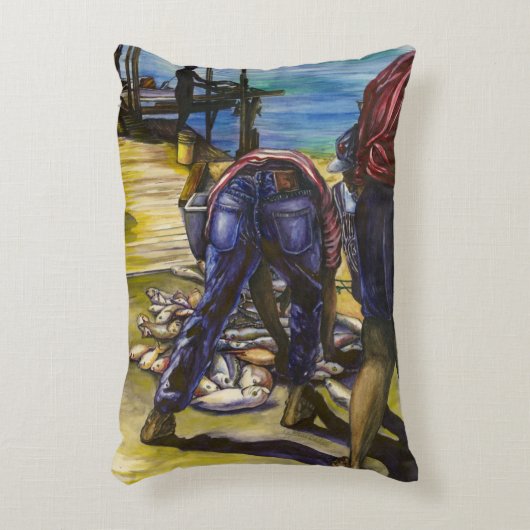 ハーバーアイランド・モーニング・キャッチ アクセントクッション (正面(垂直))