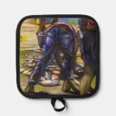 ハーバーアイランド・モーニング・キャッチ 鍋敷き (正面)