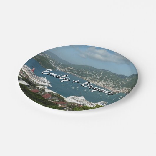 ハーバーアットセントトーマス米ヴァージン諸島 ペーパープレート (アングル)