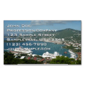 ハーバーアットセントトーマス米ヴァージン諸島 マグネット名刺 (正面)