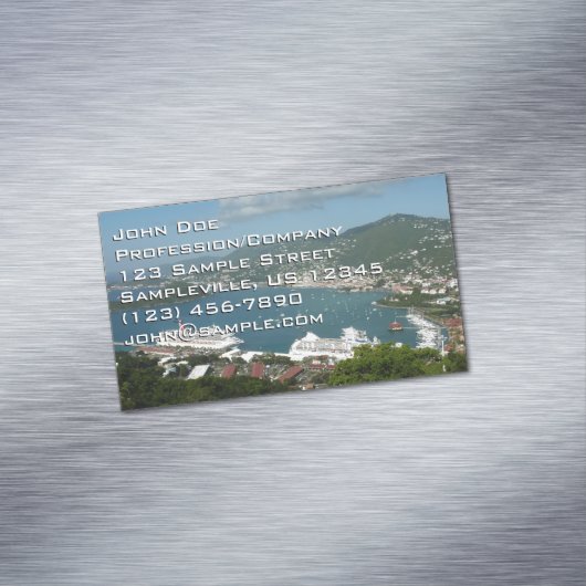 ハーバーアットセントトーマス米ヴァージン諸島 マグネット名刺 (インサイチュ)