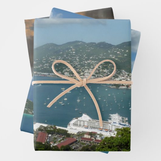 ハーバーアットセントトーマス米ヴァージン諸島 ラッピングペーパーシート (インサイチュ)