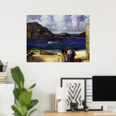 ハーバーアットモンハイガン – George Bealows - 1913 ポスター (ホームオフィス)