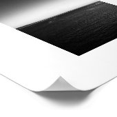 ハーバーサンセットブラックアンドホワイトからのセーリング ポスター (角)