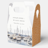 ハーバーシースケープズボートでミュートされた結婚沿岸のボート フェイバーボックス (オープン)