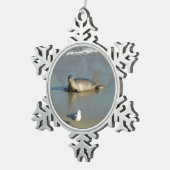 ハーバーシールアットラジョラカリフォルニア スノーフレークピューターオーナメント (右)