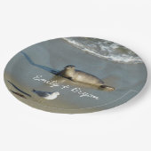 ハーバーシールアットラジョラカリフォルニア ペーパープレート (アングル)