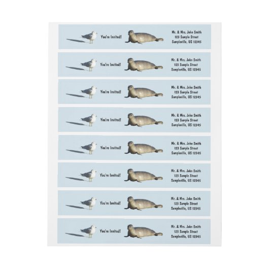 ハーバーシールアットラジョラカリフォルニア ラップアラウンドラベル (シート)