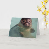 ハーバーシールグリーティングカード カード (黄色い花)