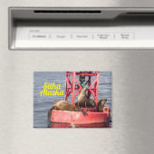 ハーバーシール – Sitka Alaska長方形マグネット マグネット (インサイチュ (食洗機))