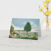 ハーバーシーンと城 | ジュルガンフレデリック カード (黄色い花)