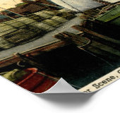 ハーバーシーン、グロスター、MAヴィンテージ ポスター (角)