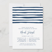 ハーバーストライプホテルファースト聖餐式招待状 招待状 (正面)