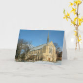 ハーバーズチャペルで冬にグローブシティカレッジ カード (黄色い花)