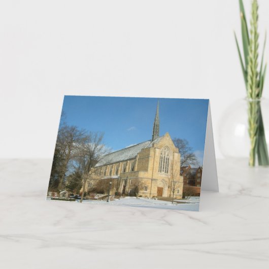 ハーバーズチャペルで冬にグローブシティカレッジ カード (正面)