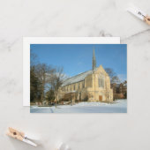 ハーバーズチャペルで冬にグローブシティカレッジ カード (正面/裏面インサイチュ)