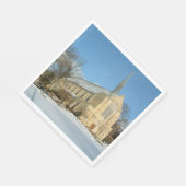 ハーバーズチャペルで冬にグローブシティカレッジ スタンダードランチョンナプキン (角)