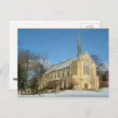 ハーバーズチャペルで冬にグローブシティカレッジ ポストカード (正面/裏面)
