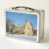 ハーバーズチャペルで冬にグローブシティカレッジ メタルランチボックス (裏面)