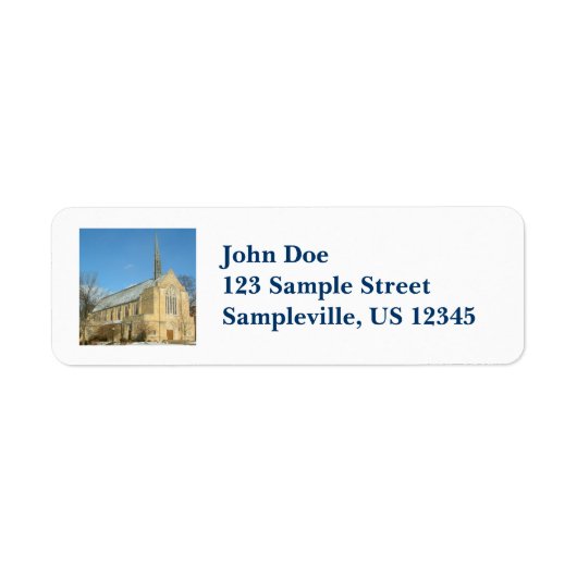 ハーバーズチャペルで冬にグローブシティカレッジ ラベル (正面)